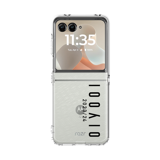 クリアケース［ 100人10 - Logo vertical - Clear ］