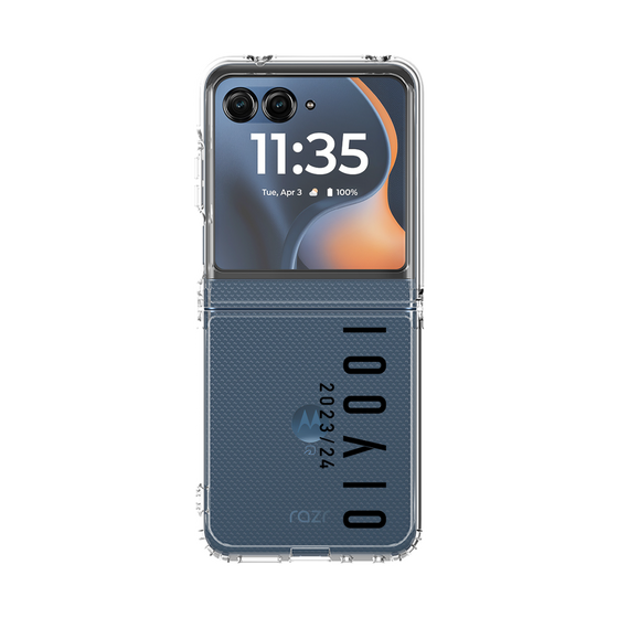 クリアケース［ 100人10 - Logo vertical - Clear ］