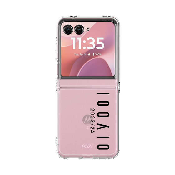 クリアケース［ 100人10 - Logo vertical - Clear ］