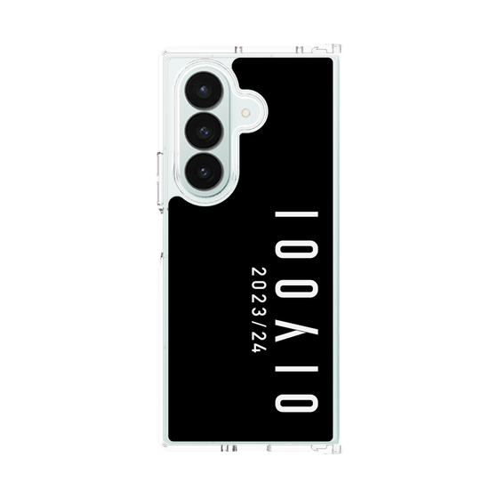 クリアケース［ 100人10 - Logo vertical - Black ］