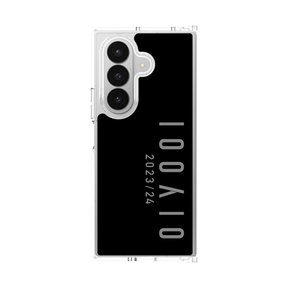 クリアケース［ 100人10 - Logo vertical - Gray ］