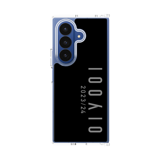クリアケース［ 100人10 - Logo vertical - Gray ］
