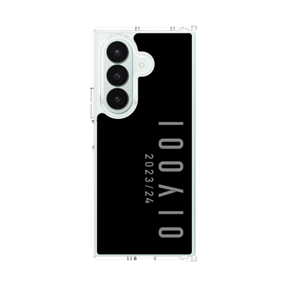 クリアケース［ 100人10 - Logo vertical - Gray ］