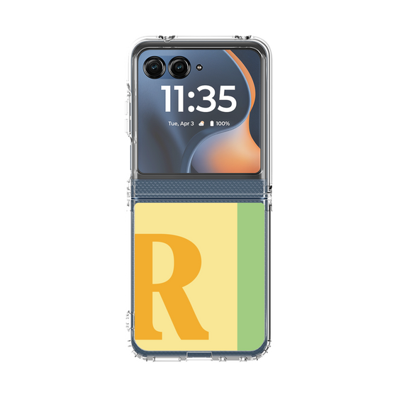 クリアケース［ オリジナル - initial color line - R yellow ］