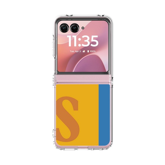 クリアケース［ オリジナル - initial color line - S orange ］