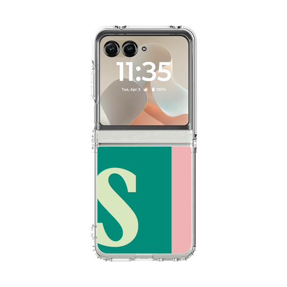 クリアケース［ オリジナル - initial color line - S green ］