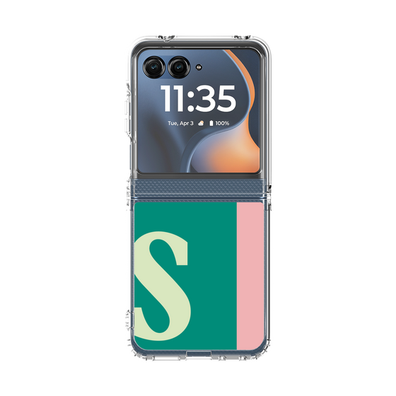 クリアケース［ オリジナル - initial color line - S green ］