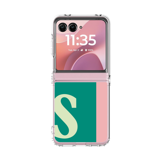 クリアケース［ オリジナル - initial color line - S green ］