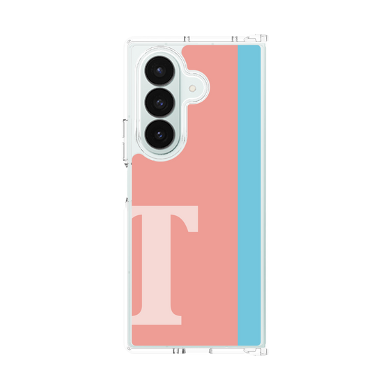 クリアケース［ オリジナル - initial color line - T pink ］