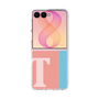 クリアケース［ オリジナル - initial color line - T pink ］