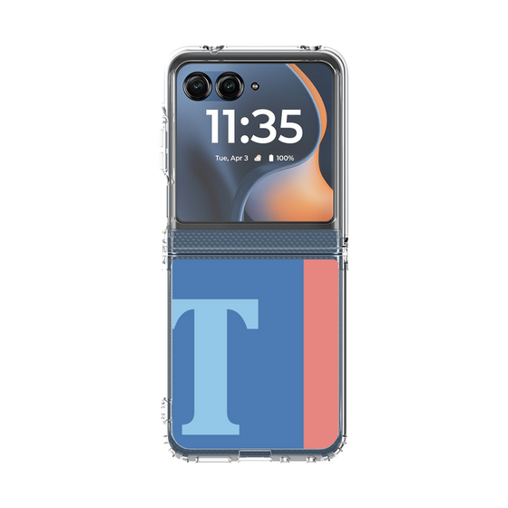 クリアケース［ オリジナル - initial color line - T blue ］