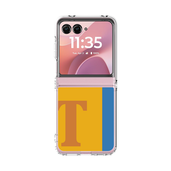 クリアケース［ オリジナル - initial color line - T orange ］