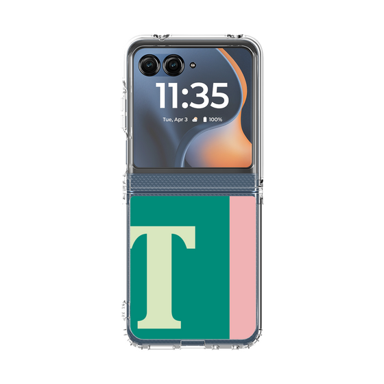 クリアケース［ オリジナル - initial color line - T green ］