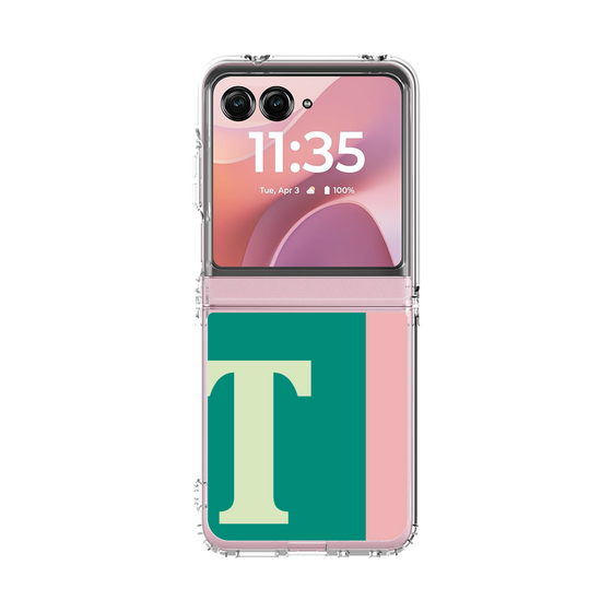 クリアケース［ オリジナル - initial color line - T green ］
