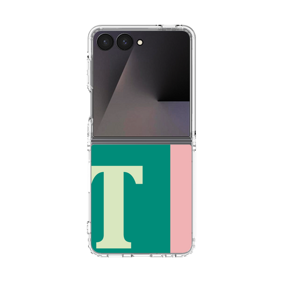 クリアケース［ オリジナル - initial color line - T green ］