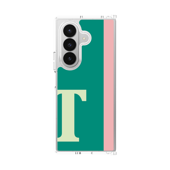 クリアケース［ オリジナル - initial color line - T green ］
