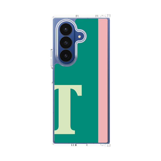 クリアケース［ オリジナル - initial color line - T green ］