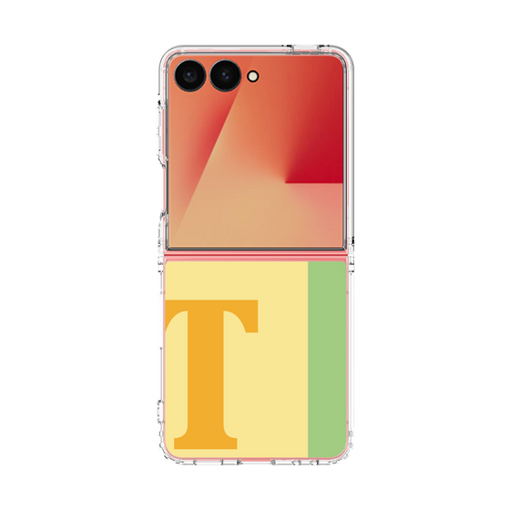 クリアケース［ オリジナル - initial color line - T yellow ］