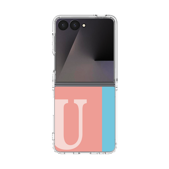 クリアケース［ オリジナル - initial color line - U pink ］