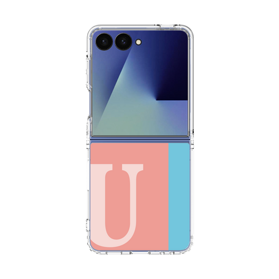 クリアケース［ オリジナル - initial color line - U pink ］