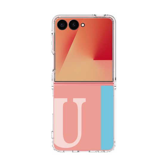 クリアケース［ オリジナル - initial color line - U pink ］