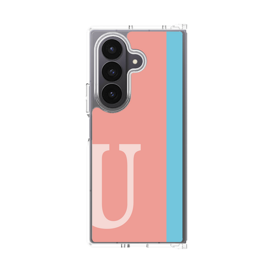クリアケース［ オリジナル - initial color line - U pink ］