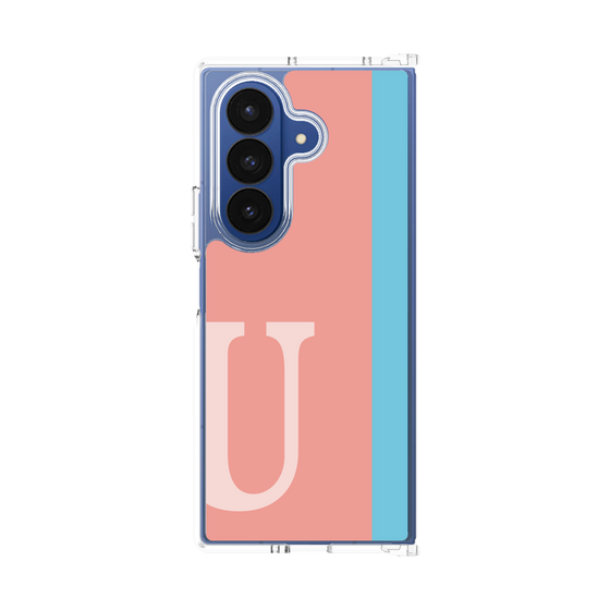 クリアケース［ オリジナル - initial color line - U pink ］