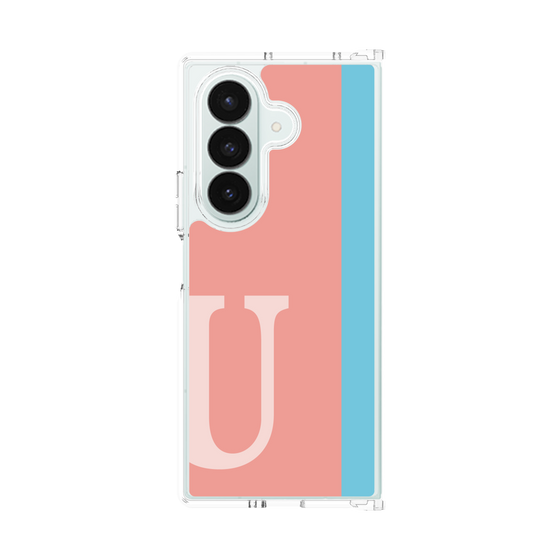 クリアケース［ オリジナル - initial color line - U pink ］