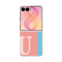 クリアケース［ オリジナル - initial color line - U pink ］