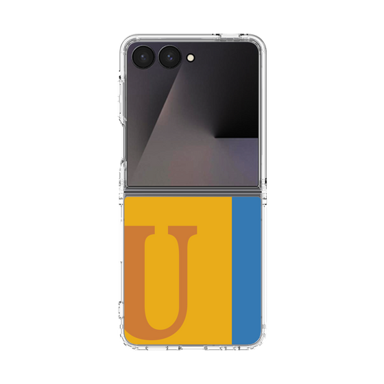 クリアケース［ オリジナル - initial color line - U orange ］