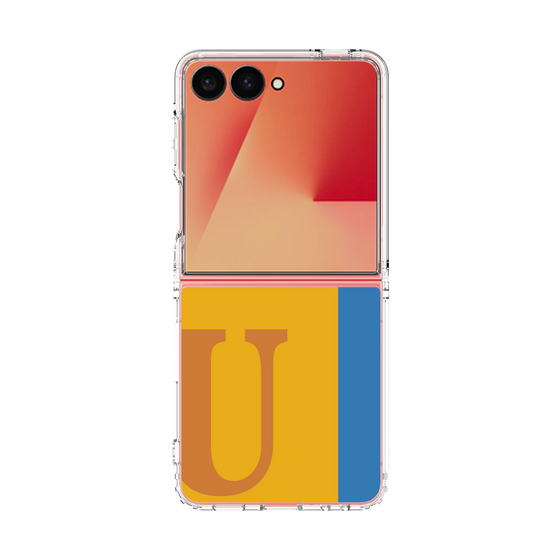 クリアケース［ オリジナル - initial color line - U orange ］