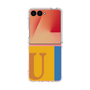 クリアケース［ オリジナル - initial color line - U orange ］