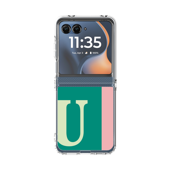 クリアケース［ オリジナル - initial color line - U green ］