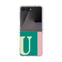 クリアケース［ オリジナル - initial color line - U green ］