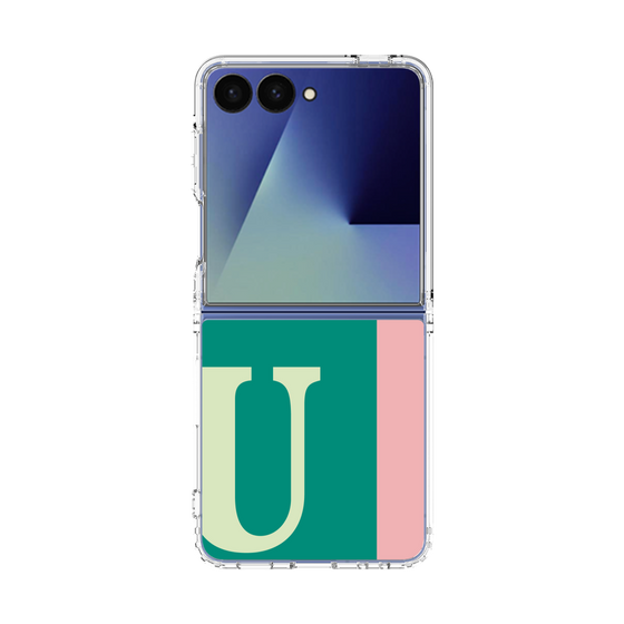 クリアケース［ オリジナル - initial color line - U green ］