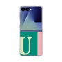 クリアケース［ オリジナル - initial color line - U green ］