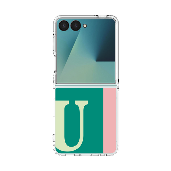 クリアケース［ オリジナル - initial color line - U green ］