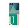 クリアケース［ オリジナル - initial color line - U green ］