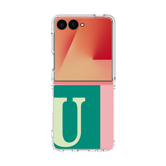 クリアケース［ オリジナル - initial color line - U green ］