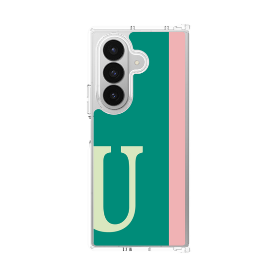 クリアケース［ オリジナル - initial color line - U green ］