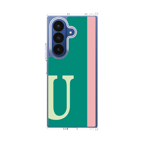 クリアケース［ オリジナル - initial color line - U green ］
