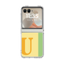 クリアケース［ オリジナル - initial color line - U yellow ］