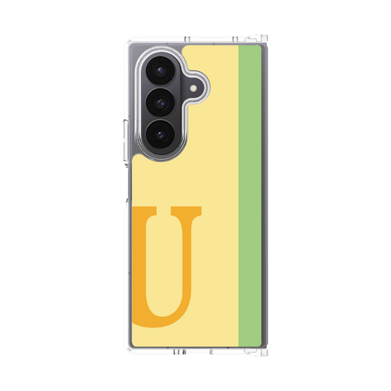 クリアケース［ オリジナル - initial color line - U yellow ］