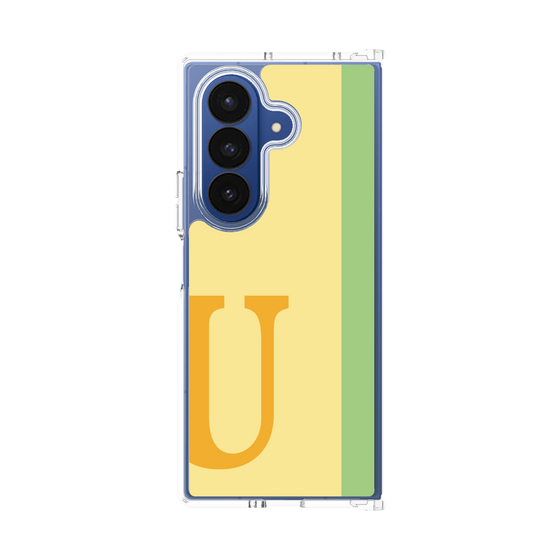 クリアケース［ オリジナル - initial color line - U yellow ］