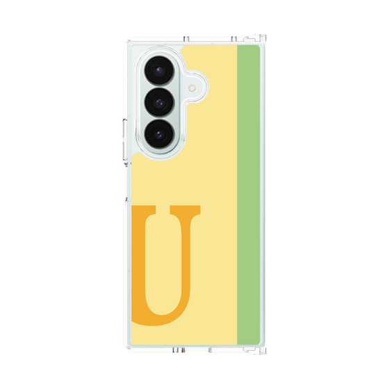 クリアケース［ オリジナル - initial color line - U yellow ］