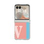 クリアケース［ オリジナル - initial color line - V pink ］