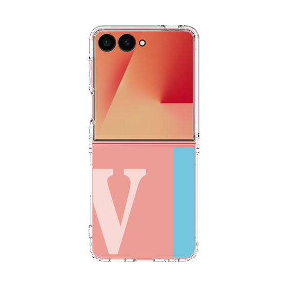 クリアケース［ オリジナル - initial color line - V pink ］