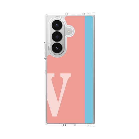 クリアケース［ オリジナル - initial color line - V pink ］