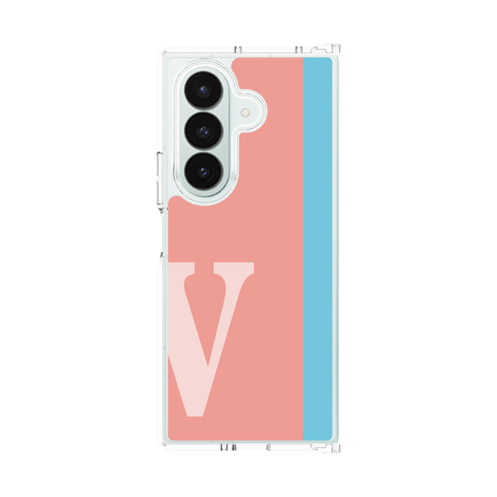 クリアケース［ オリジナル - initial color line - V pink ］