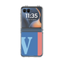 クリアケース［ オリジナル - initial color line - V blue ］